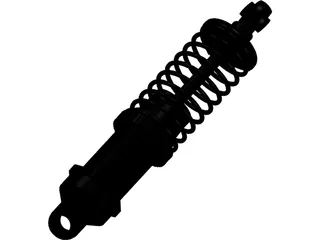 1:10 Scale Off Road RC Buggy Front Shock (Associated B4) 3D Model preview
