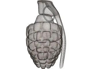 Grenade 3D Model preview