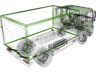 Mercedes-Benz Atego 1323L (2011) 3D Model preview