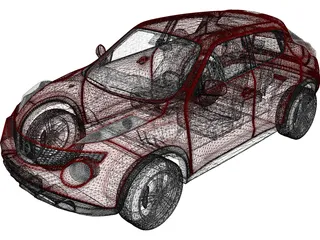 Nissan Juke (2011) 3D Model preview