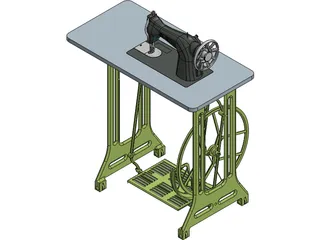 Sewing Machine 3D Model preview