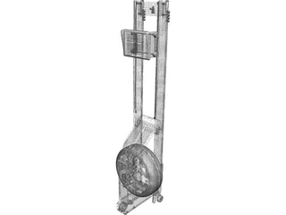 Floor Row Machine 3D Model preview