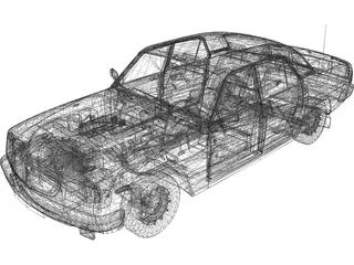 GAZ-3110 Volga (1996-2005) 3D Model preview