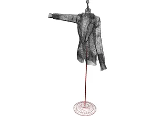 Stick Manikin 3D Model preview