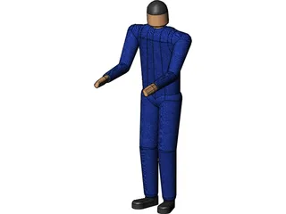 Man Worker 3D Model preview