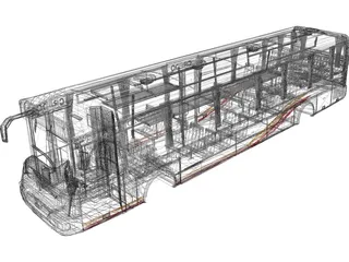 Credo EN 12 Bus Body 3D Model preview