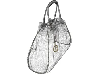 Armani Hand Bag 3D Model preview