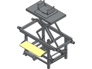 Trolley with Hidraulic Lifter 3D Model preview