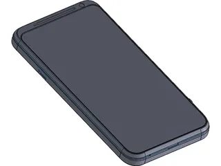 HTC EVO 3D Smartphone 3D Model preview