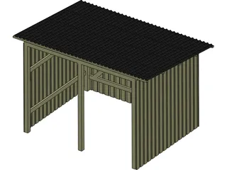 Shed 3D Model preview