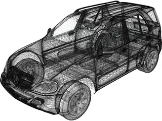 Mercedes-Benz M-Class 3D Model preview