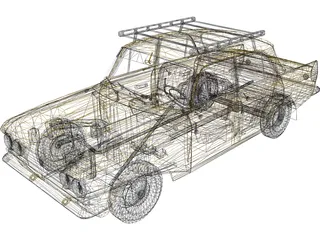 AZLK 408 3D Model preview