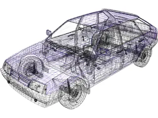 VAZ 2109 3D Model preview