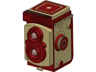 Camera Yashica 3D Model preview