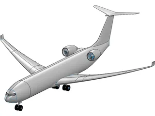 Private Jet 3D Model preview