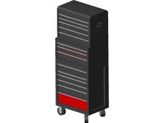 Craftsman Tool Chest 3D Model preview