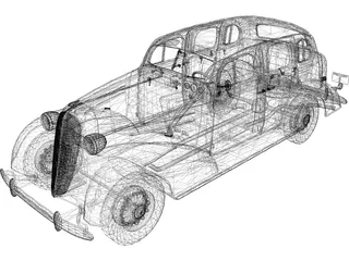 Ford Sedan (1936) 3D Model preview