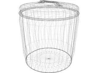 Trashcan 3D Model preview