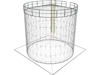 Storage Tank 3D Model preview