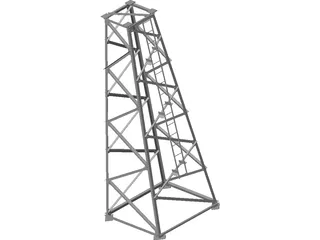 Tower Structure 3D Model preview
