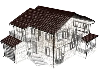 Cottage 3D Model preview