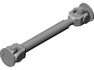 Cardan Shaft 3D Model preview