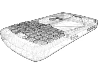 Blackberry Curve 8350i 3D Model preview