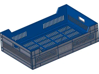 Plastic Rack 3D Model preview