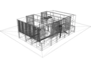 Modern House 3D Model preview