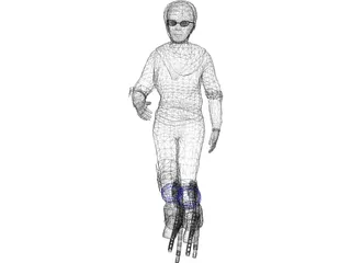 Jumper Girl 3D Model preview