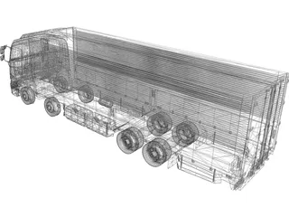 Hino Truck 3D Model preview