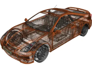 Toyota Celica (2009) 3D Model preview