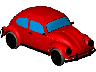 Volkswagen Beetle 3D Model preview