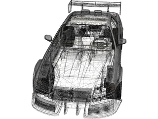 Nissan Skyline [Tuned] 3D Model preview