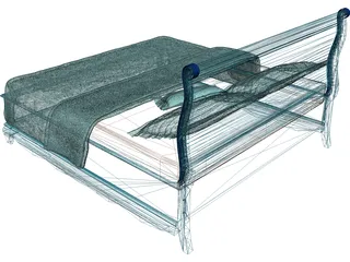 Slay Bed 3D Model preview