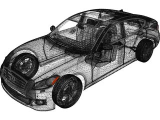 Infiniti M56S 3D Model preview