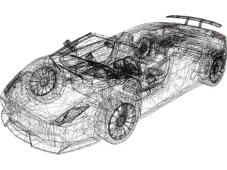 Lamborghini Gallardo LP570 Spyder 3D Model preview