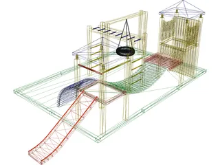 Children Playground 3D Model preview
