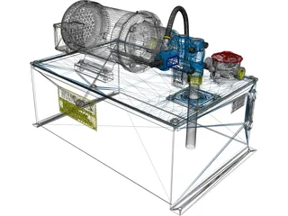 Hydraulic Power Pack 3D Model preview