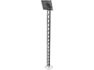 Stadium Light 3D Model preview