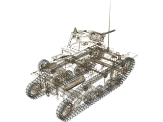 Fiat Ansaldo L6-40 3D Model preview