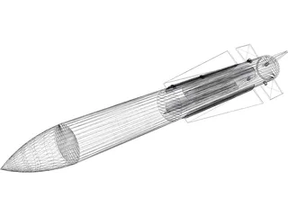 AIM-54 Phoenix Missile 3D Model preview