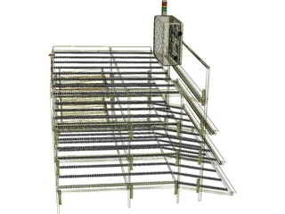 Parts Supply Rack 3D Model preview