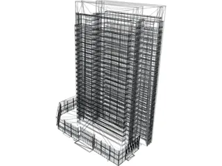 Big Building 3D Model preview
