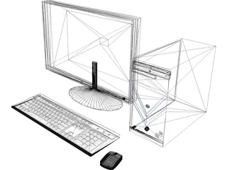 HP Computer 3D Model preview
