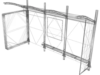 Bus Stop 3D Model preview