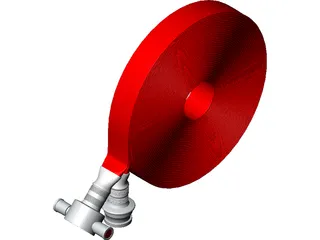 Fire Doubled Hose 3D Model preview