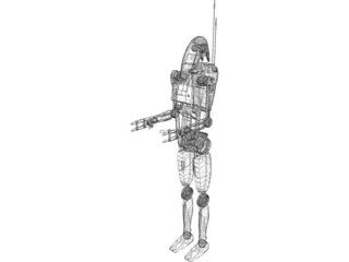 Star Wars B1 Battle Droid 3D Model preview