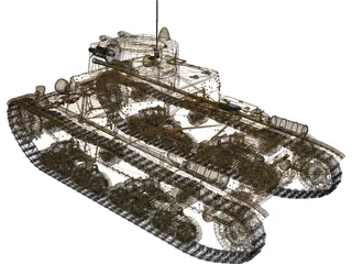 Fiat M11/39 3D Model preview