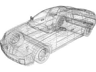 Cadillac CTS 3D Model preview